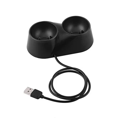 Abbildung von Goshyda WALFRONT Dual Dock Ladestation Ständer für PS4 VR Fernbedienungen, Controller VR,