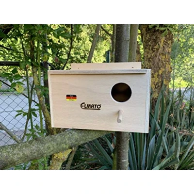 Abbildung von Elmato Nistkasten 10062 Wellensittichkobel mit Anflugstange 23x14x15cm