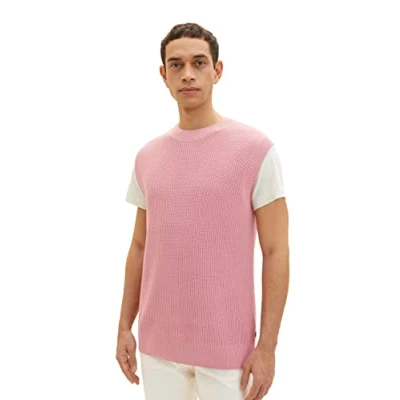 Abbildung von TOM TAILOR Herren 1034943 Pullunder, 13009 Velvet Rose, M