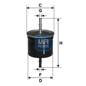 Abbildung von UFI 53.146.00 Innenraumfilter Partikelfilter 190 265 20 NISSAN: Qashqai / Qashqai+2 I, 2, X Trail