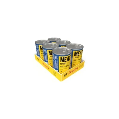 Abbildung von Josera Meat Lovers Menu Duck with Pumpkin Nassfutter für Hunde hoher Fleischanteil getreidefrei saftige Ente, leckeres Huhn und schmackhaftes Rind &amp; Kürbis Alleinfuttermittel 6 x 400 g