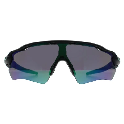 Abbildung von Oakley Herren OO9208 RADAR EV PATH 9208F0 Gläser SONNENBRILLEN O_matter Schwarz Grün Maske Polarisiert Prizm