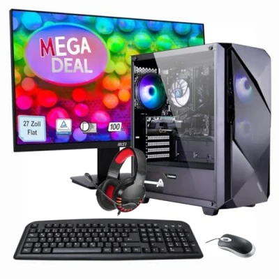 Abbildung von Hyrican Gaming PC + MSI PRO MP273ADE SET AMD Ryzen 7 5700X, 32GB DDR4 RAM, 1TB M.2 SSD, NVIDIA GeForce RTX 4060, Windows 11 Home