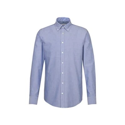 Abbildung von Seidensticker Herren Business Hemd Extra Slim Fit Bügelfrei Button Down Kragen Langarm 100% Baumwolle , Blauw37