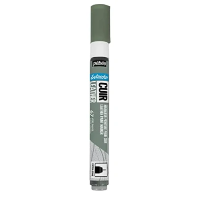 Abbildung von Pébéo Setacolor Leder Acrylmarker für und Kunstleder Personalisierung von Taschen, Schuhen, Sneakern kratz , knick scheuerfest mattes/seidenmattes Finish Farbe