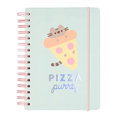 Abbildung von Grupo Erik Bullet Journal Dotted A5 Pusheen Foodie Hard Cover Notizblock Ringbuch Notizbuch mit Hologramm Tagebuch für Erwachsene und Kinder