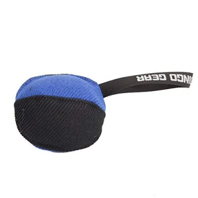 Abbildung von Dingo Gear Trainings Spielzeug Bäll 11cm Schwarz Blau French Material Nylcott Training Spiel Apport IGP Obedience S02791