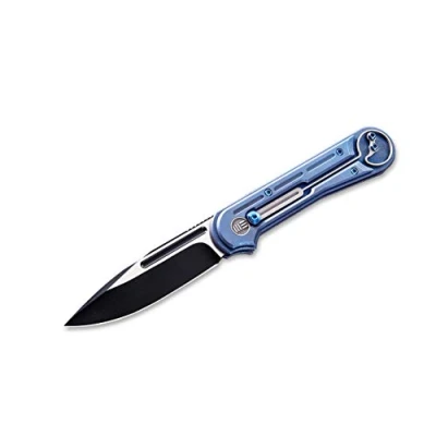 Abbildung von WE Knife Unisex Erwachsene Double Helix Blue Taschenmesser, Blau, 20.7