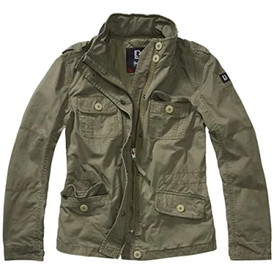 Abbildung von Brandit Britannia Jeansjacke, Damen, Größe: Large, Olive