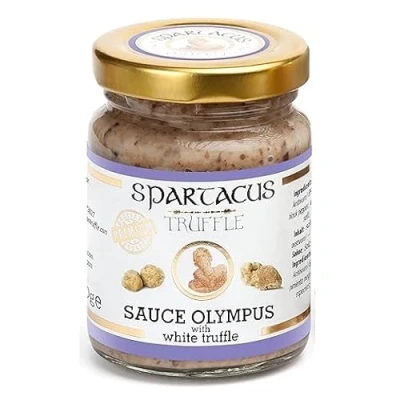 Abbildung von Spartacus weiße Olymp Trüffelsauce Italienische Spezialitäten Gönnen Sie sich kulinarische Exzellenz Erlesene schwarze Trüffel für Feinschmecker