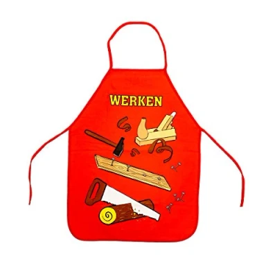 Abbildung von TSI Schreibwaren Kittelschürze Werkenschürze Kinder BW rot