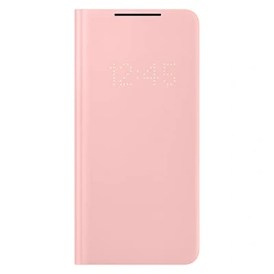 Abbildung von Samsung Galaxy S21 Plus Hülle Kunstleder Klapphülle Handyhülle Rosa