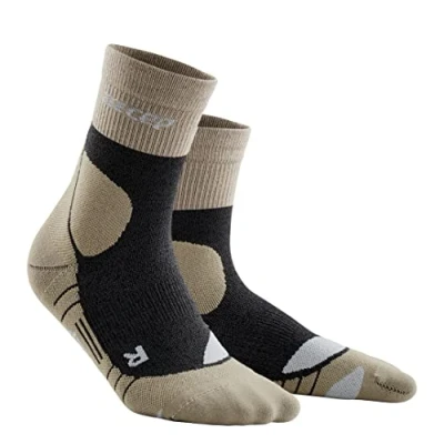 Abbildung von CEP Compression Hiking Merino MID CUT MADE IN Germany Sportsocken, Herren, Größe: Large, Sand grey