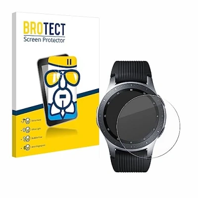 Abbildung von BROTECT Schutzglas für Samsung Galaxy Watch (46 mm) Schutzfolie Panzer Folie Glas [Extrem Kratzfest 9H, Anti Fingerprint, Ultra Transparent]