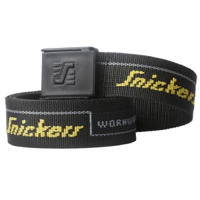 Abbildung von Snickers Logo Gürtel 9033 schwarz Einheitsgröße