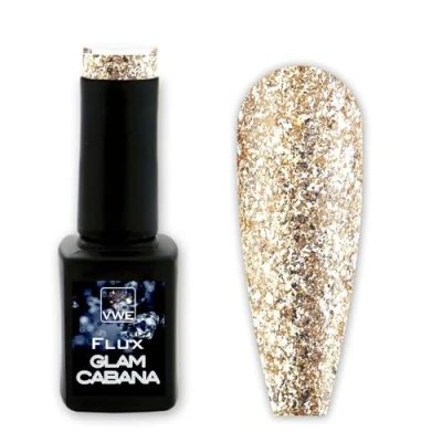 Abbildung von UV/LED Gel Polish Flux Polix glam Cabana, 12ml champagne