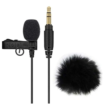 Abbildung von Rode Lavalier GO Ansteckmikrofon Lavaliermikrofon Schwarz + keepdrum Fell Windschutz WS05