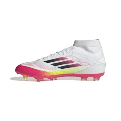 Abbildung von adidas Performance F50 League FG/MG Fußballschuh Nocken, Herren, Größe: 45 1/3, Footwear white/core black/solar yellow Schuhe
