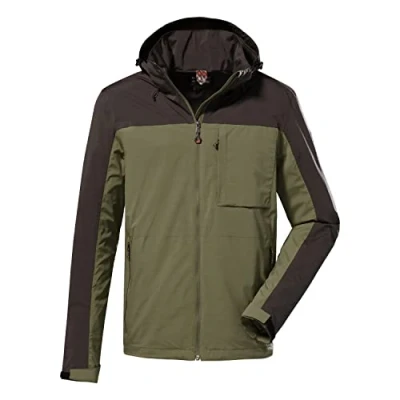 Abbildung von killtec Herren Funktionsjacke/Outdoorjacke mit abzippbarer Kapuze KOS 111 MN JCKT, helloliv, M, 38022 000