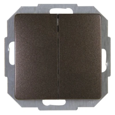 Abbildung von Kopp Paris Serienschalter, IP 20, palisander braun, 250V , 650526060
