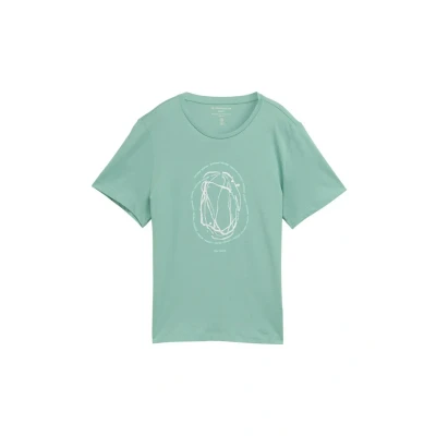 Abbildung von TOM Tailor CREW NECK Tshirt print, Damen, Größe: Small, Faded green