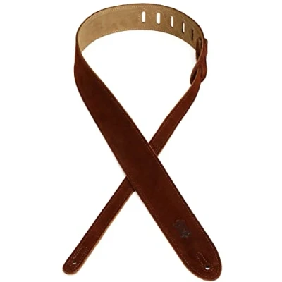 Abbildung von Levy&#039;s MS12 BRN Gitarrengurte 2&quot; Suede Strap Brown