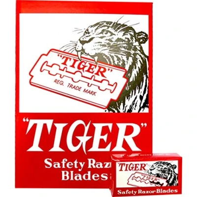 Abbildung von 100 Tiger Rasierklingen