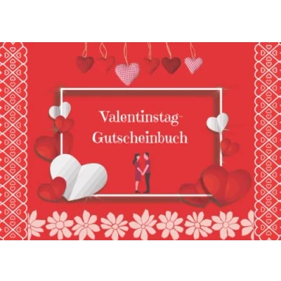 Abbildung von Valentinstag Gutscheinbuch: Liebesgutscheine für Sie Beziehungsgutscheine Gutscheinheft Ehemann oder Freund Geschenk zum ... Gutscheinbuch Liebhaber