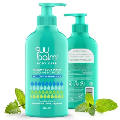 Abbildung von Suu Balm Kids beruhigende &amp; juckende Feuchtigkeitscreme von Kopf bis Fuß Ekzeme, Schuppenflechte, trockene, empfindliche Haut (420 ml)