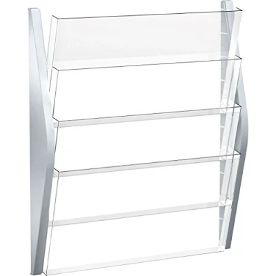 Abbildung von helit H6270400 Wandbogendisplay „the arc“ , 4 Taschen, DIN A3 quer, silber