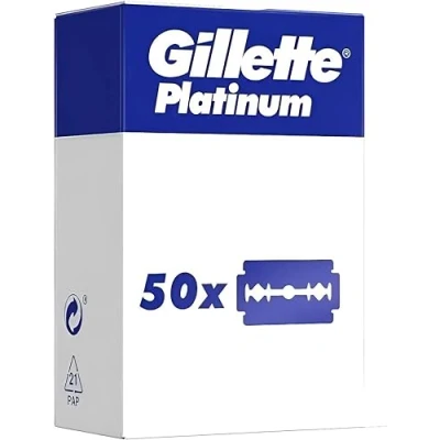 Abbildung von 50 Gillette Platinum Premium Rasierklingen