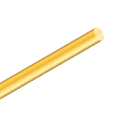 Abbildung von 10mm Messingstab, iMeistek 350mm Länge Messing massiv Rundstab für Drehbank Bar Stock, RC Modelle DIY Crafts