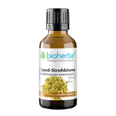 Abbildung von bioherba Sand Strohblume Tropfen Tinktur 50 ml