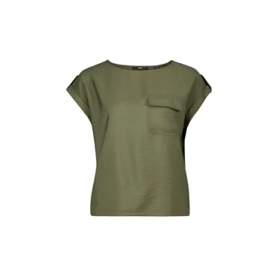 Abbildung von zero MIT Klappentasche Tshirt basic, Damen, Größe: 34, Deep depths