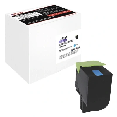 Abbildung von edding Toner EDD 6049 cyan kompatibel zu LEXMARK 71B0020/71B20C0