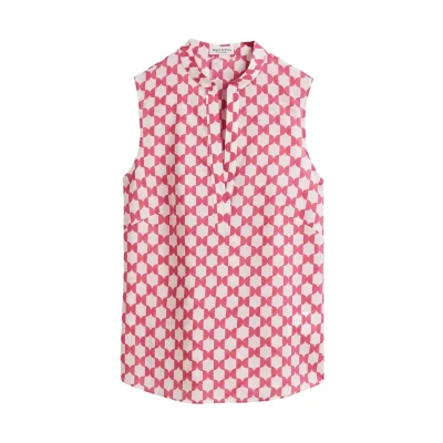Abbildung von Marc O&#039;Polo ÄRMELLOSE Printaus Leichtem Top, Damen, Größe: 34, Multi blushed pink