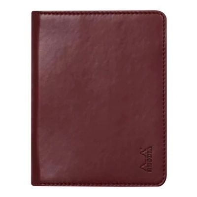 Abbildung von Rhodia 212008C Mappe für Block oder Notizheft Rhodiarama N12, DIN B7 (8,5x12 cm) 10,5x14 cm, elegant und praktisch, Weinrot, 1 Stück