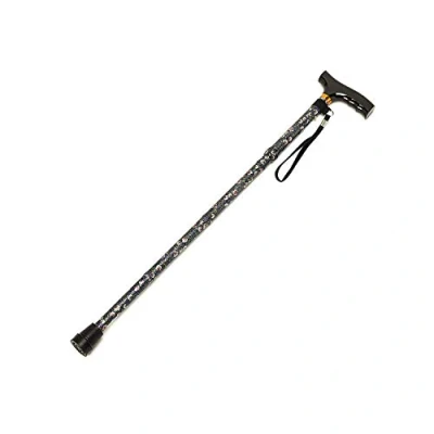 Abbildung von Homecraft Folding Coloured Walking Stick with Wooden Handle, Lightweight Adjustable Cane for Balance, Mobility Aid, Wild Rose, 775 875 mm/31 35 inches, (Eligible VAT relief in the UK)