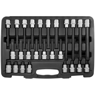 Abbildung von SW Stahl 04424L Steckschlüsseleinsatz Set 26 Innenvielzahn, Spline Chrom Vanadium 1/2 Vierkant