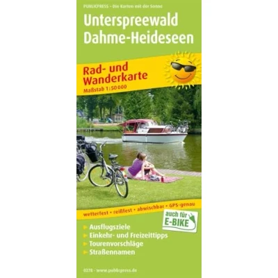 Abbildung von Unterspreewald Dahme Heideseen: Rad und Wanderkarte mit Nebenkarten Königs Wusterhausen Lübben, Ausflugszielen, Einkehr &amp; Freizeittipps, ... 1:50000 (Rad Wanderkarte: RuWK)