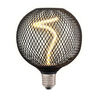 Abbildung von DECOR LED SPIRAL FILAMENT GLOBE 125 14 BLACK DIM 3.5W 818 E27