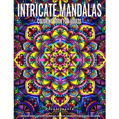Abbildung von Coloring Books for Adults Intricate Mandalas: Adult Book Stress Relieving Design Featuring Relaxing Mandala Pattern Relaxation and Boost Creativity