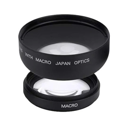Abbildung von Weitwinkel Makro Objektiv 52mm 0.45X Universal Konvertierung Professionelle optische Glaskamera Nahaufnahme für Kamera