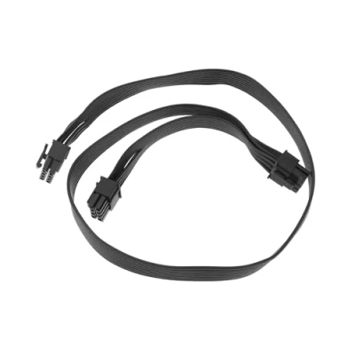 Abbildung von Create idea 8 Pin auf Dual 6+2 Stromkabel Stecker GPU Anschluss P CIE Kabel Kompatibel mit Corsair Thermaltake ARESGAME Modular PSU 60 cm + 15