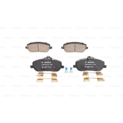 Abbildung von BOSCH 0 986 494 615 Bremsbelagsatz Low Metallic mit integriertem Verschleißsensor Anti Quietsch Blech, Schrauben Zubehör CITROËN: C8