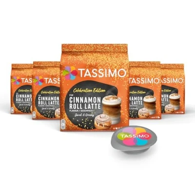 Abbildung von Tassimo Kapseln Limited Edition Cinnamon Roll Latte, 5 x 8 Pads, 40 Kaffeekapseln