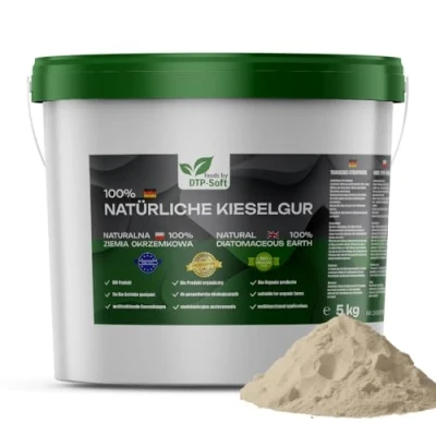 Abbildung von Kieselgur Diatomeenerde fein hohe Qualität 100 % Rein Reines Hühner Pulver im Eimer, sehr effizient (5KG)