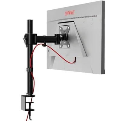 Abbildung von Duronic DM251X2 Monitor Halterung 1 für 13 27 Zoll Flach &amp; Curved Bildschirm 8kg, Tischhalterung Höhenverstellbar Neigbar Schwenkbar Drehbar, Vesa Halterung, Arm
