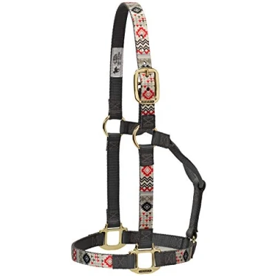 Abbildung von Weaver Leather Nylon Crimson Aztec Non Adjustable Halter, Small