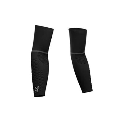 Abbildung von COMPRESSPORT ArmForce Ultralight Kompressions Armhülle, Schwarz, T4